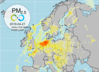 Paasvuur gezien door de satelliet