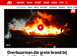 Dagelijks een zeer grote brand?