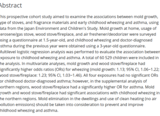 Houtrook en luchtwegproblemen bij kinderen