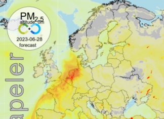 Rook van Canadese bosbranden in Nederland