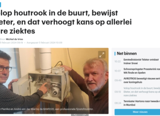 Volop houtrook in de buurt