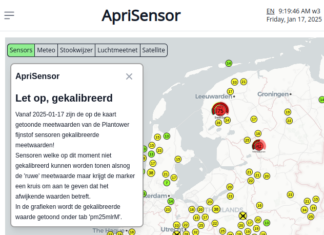 Gekalibreerde fijnstof meetwaarden vanaf 17 januari 2025
